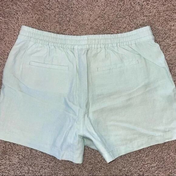 J. Crew Point Sur Seaside Shorts Linen Blend Light Mint Green Size large - Picture 6 of 12